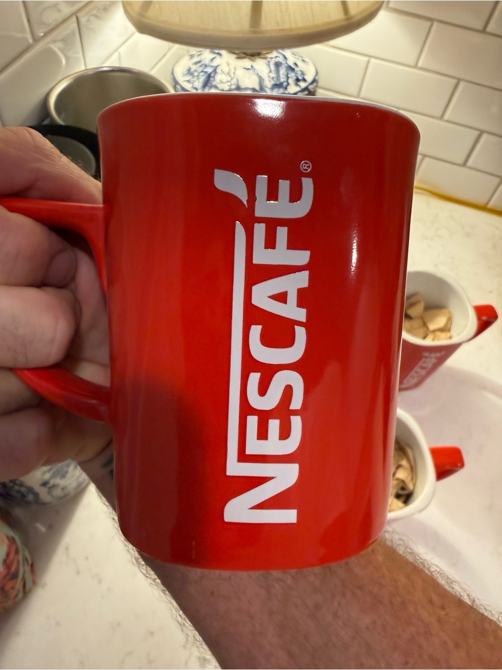 Set of 4 Nescafé square coffee mugs